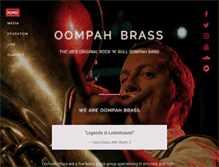 Tablet Screenshot of oompahbrass.com